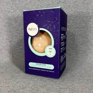 NuBra Seamless Adhesive Bra FAIR E Molded Pads Backless Strapless Formal Wedding